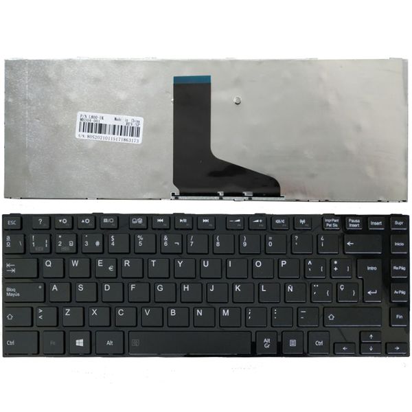 Teclado Español TOSHIBA SATELLITE L800 L800D L805 L830 L835 L840 L845 P840 P845 C800 C840 C845 M800 M805 SP Negro