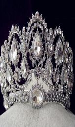 Sparkle perles cristaux couronnes de mariage nouveau voile de cristal de mariée diadème couronne bandeau accessoires de cheveux fête diadème de mariage HT1339804278