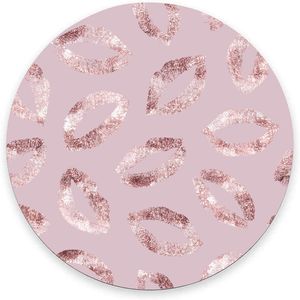 Texture scintillante paillette rose rose rond souris pavé de souris mignon de souris de jeu de souris imperméable de base de base en caoutchouc non glissante 7,9x0,12