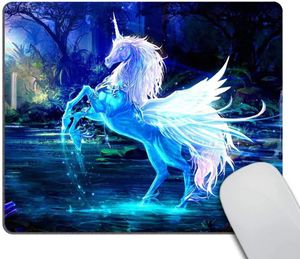 Sparkling Crystal Horse Mouse Pad Custom Mouse Pad Aangepaste Rechthoek Antislip Rubber Mousepad 9.5x7.9 Inch