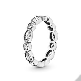 Sparkling CZ Diamond Wedding Rings voor Pandora Real Sterling Silver Sparkling Designer Ring Jewelry For Women Vriendin Gift Love Ring Set met originele doos