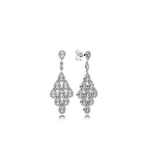 Sprankelende traan hangerse stud earring echte sterling zilveren vrouwen bruiloftsfeest designer sieraden originele doos set voor pandora cz diamanten verlovingsoorbellen oorbellen