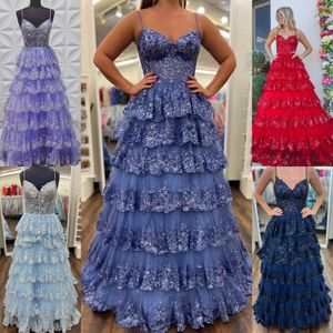 Robe de bal en tulle scintillant 2k24, corset en dentelle à volants et paillettes, spaghetti, concours de beauté, soirée formelle, événement, piste, gala, cravate noire, robe Hoco pour invités de mariage, tapis rouge, lilas