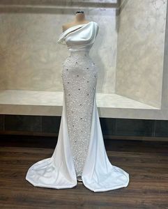 Robe de mariée sirène formelle scintillante, à paillettes, épaules dénudées, élégante, longueur au sol, robe de Gala luxueuse, 2024