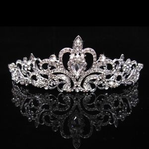 Sparkly Full Circle Tiaras Pageant Pétalo Claro Rhinestones austriacos Rey Reina Princesa Coronas Boda Nupcial Novias Corona Fiesta H2567