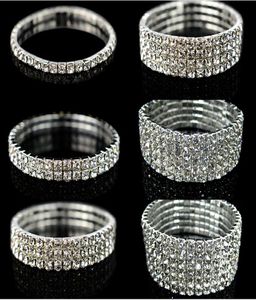 Bracelet extensible en strass scintillants, bijoux de mariage, bon marché, pour soirée de mariée, robe de bal, 2432027