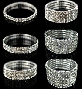 Bracelet extensible en strass scintillants, bijoux de mariage, bon marché, pour soirée de mariée, robe de bal, 1322888