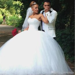 Paillettes scintillantes perlées 2019 robes de mariée luxueuses robe de bal chérie tulle longueur de plancher plus la taille robes de mariée robe de mariée300m