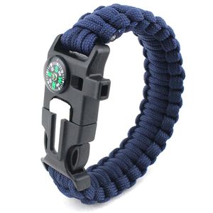 Sparkstone Kompas Multifunctionele Armband Paraplu Touw Weven Armband Wildlife Armband