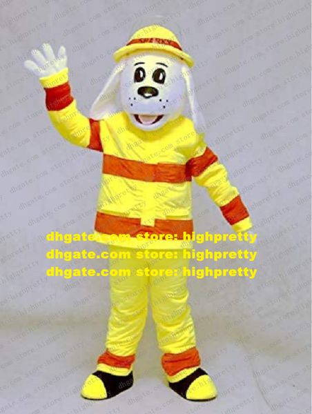 Sparky the Fire Dog Mascot Costume Adult Cartoon Characon Testifit Tapid Performance Performance Performance Up Business ZZ8239