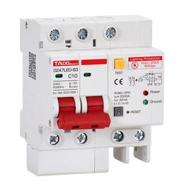 SPD Reststroomstroomonderbreker met Surge Protector RCD RCBO RCCB 16A 20A 32A 63A MIAN SWITCH Lightning Protection