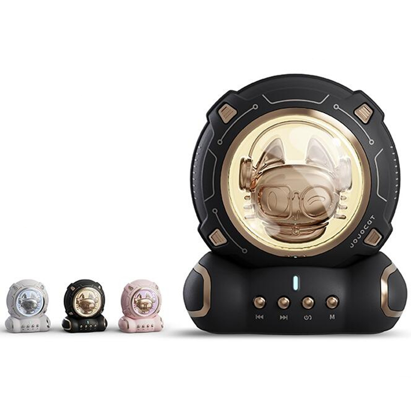 Speaceman Alto-falantes sem fio astronauta Bluetooth 5.0 Mini Cartoon Cat com Espaço Hif-