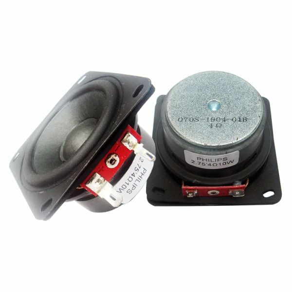 Altavoces 10W Rango completo Altavoz 4ohm 2.75 pulgadas Tweeter Mid Range Bass Altavo de 70 mm de altavoces de borde de goma para Philips Repair el altavoz Diy