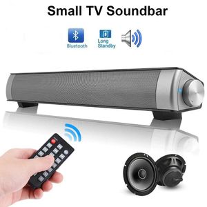 Luidsprekers 10W Draadloze Subwoofer Bluetooth 5.0 TV-luidspreker Soundbar Muziek Louderspeaker Stereo Super Bass Afstandsbediening Sound Bar LP08