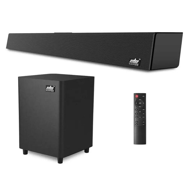 Altavoces 120w TV Soundbar 2.1 Altavoz Bluetooth inalámbrico Sistema de cine en casa Barra de sonido Sonido envolvente 3D Control remoto con montaje en pared