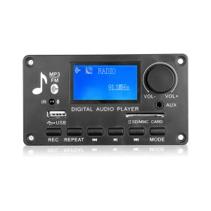 Haut-parleurs 12V APE FLAC WMA WAV décodeur paroles affichage BluetoothCompatible 5.0 LCD MP3 WMA WAV décodeur carte MP3 lecteur de musique haut-parleur