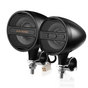 Altavoces 12V motocicleta MP3 inalámbrico Bluetooth altavoz impermeable Audio Metal manillar altavoz U disco Play Radio altavoz