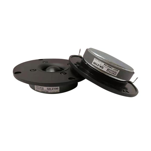 Haut-parleurs 2 pièces Kasun QA2100 4 '' Home Audio DIY Black Fabric Dome Tweeter le conducteur du conducteur FS = 1600Hz 6OHM / 60W PANNEL D104MM