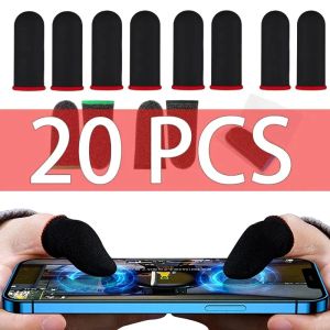 SPREKERS 20/40PCS Finger Cover ademende spelcontroller vingertips mouw voor lol pubg touchscreen lumineuze telefoon gaming duimhandschoenen