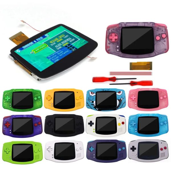 Haut-parleurs 2023 Nouveau V5 Dropin GBA IPS Kits de rétroéclairage LCD LCD pour Nintendo Gameboy Advance High Luming Screen