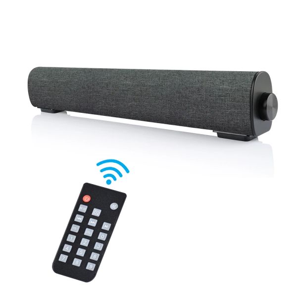 Haut-parleurs de barre de son Bluetooth sans fil 20W Conférencier câblé avec télécommande Home Theatre stéréo Sound Bar intégrée Subwoofer pour téléphone télévisé