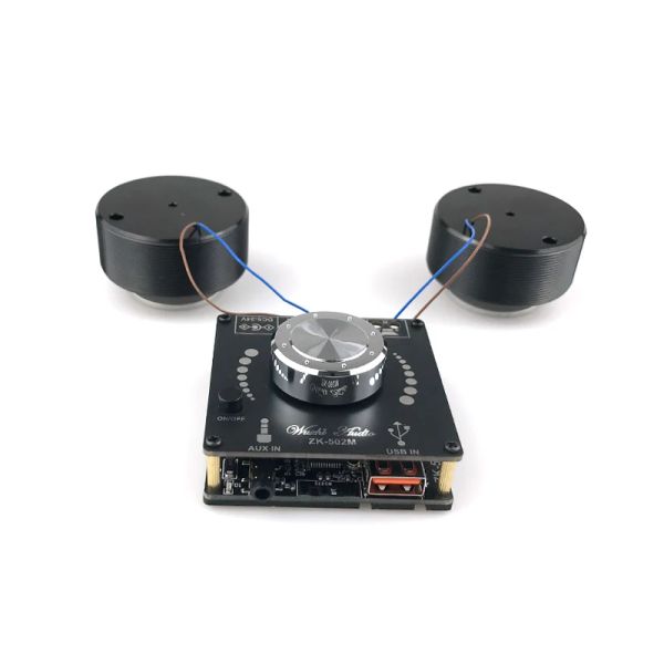 Haut-parleurs 25W Résonance Vibration Haut-parleur Bluetooth Stéréo Audio Classe D Amplificateur de puissance Subwoofer DIY 2.0 Système de son HiFi