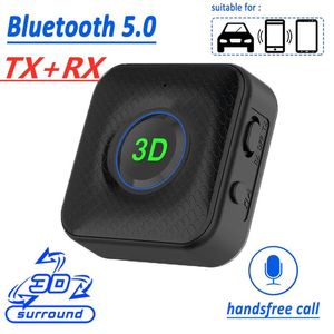 Haut-parleurs 2in1 Bluetooth Adaptateur Émetteur Récepteur Bluetooth AUX 3D Stéréo Sans Fil 3.5mm Adaptateur Dongle pour TV PC Voiture Audio Haut-Parleur