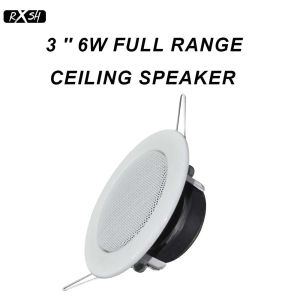 Haut-parleurs 3 pouces 8 Ohm 6W Mini haut-parleur de plafond passif système de musique de fond à la maison HiFi son inceiling pour salle de bain fête intérieure