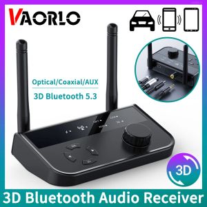 Luidsprekers 3D Stereo Bluetooth 5.3 Audio-ontvanger Optisch/Coaxiaal/3,5 mm AUX Analoog Digitaal Signaal Draadloze Adapter Voor Autoluidspreker