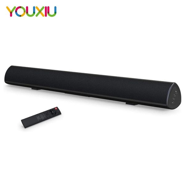 Haut-parleurs 40W TV Soundbar Bluetooth en haut-parleur Wireless 5.0 Home Theatre Bass Stéréo Stéréo Bar intégrée Subwoofer avec télécommande