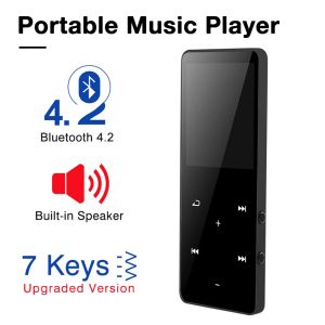Altavoces 4 colores Bluetooth 4.2 Reproductor de MP3 Walkman Pantalla táctil de 1,8 pulgadas con radio FM Altavoz Ebook MP4 Mp5 Mini grabadora de voz deportiva