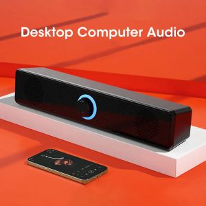 Haut-parleurs 4D haut-parleur d'ordinateur Surround barre de son Bluetooth haut-parleur 5.0 haut-parleur filaire stéréo caisson de basses barre de son pour ordinateur portable Gamer