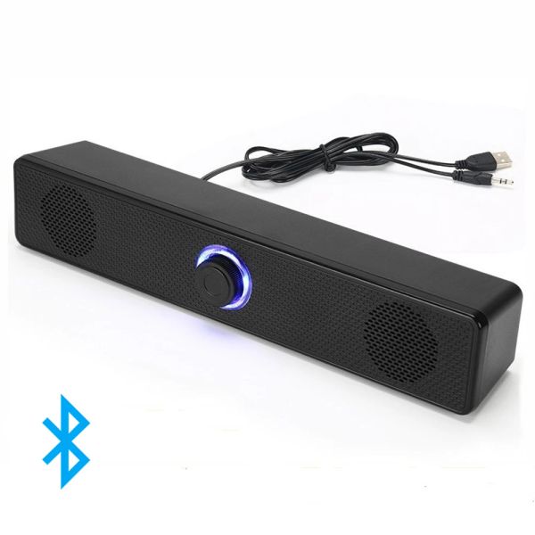 Haut-parleurs 4d stéréo Bluetooth 5.0 haut-parleur 360 ° Surround Subwoofer Computer Speintes Sound Bar Board pour Home Theatre TV ordinateur portable PC