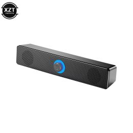 Haut-parleurs 4d Surround Soundbar Bluetooth Compatible 5.0 Endeurs d'ordinateur Wired Stéréo Subwoofer Sound Bar pour ordinateur portable PC Home AUX