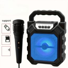Haut-parleurs 500mAh boîte de son barre de son BT haut-parleur 4 pouces USB subwoofer pour haut-parleur Bluetooth extérieur portable soundpeats lecteur karaoké