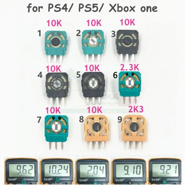 Altavoces Sensor de interruptor de micro analógico 3D de 50 piezas para PlayStation 4 PS4 PS4 Controlador 3D Resistentes de eje de pulgar 3D Potentiómetro para Xbox One