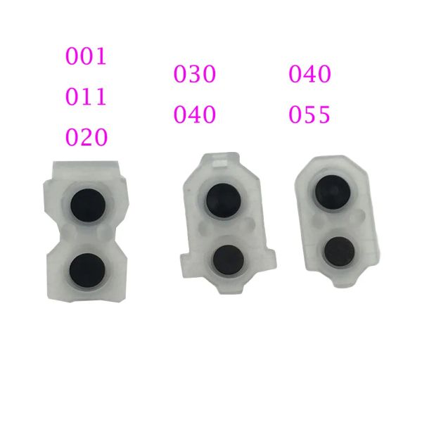 Altavoces 50sets = 100pcs para PS 4 JDS030 040 050 055 001 011 L2 R2 L1 R1 Almohadillas conductoras de goma para el controlador PS4 Botones de goma de silicio