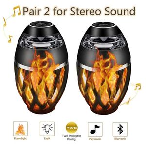 Altavoces A1 LED Llama Antorcha Lámpara Altavoz Bluetooth TWS Reproductor de música portátil Luz al aire libre Altavoz inalámbrico para el hogar Caja de regalo para amigos