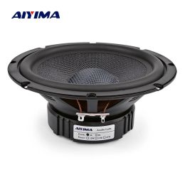 Haut-parleurs Aiyima 1pc 6,5 pouces haut-parleurs de milieu de gamme 4 8 ohm 40W Fibre en verre Woofer Hifi audio haut-parleur diy pour la librairie de théâtre à domicile