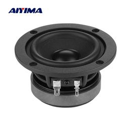 Haut-parleurs Aiyima 1pcs 3,5 pouces en haut de gamme en haut de haut en haut 8 ohm 15W Woofer Sound Amplifier haut-parleur en fibre de carbone bassin composite haut-parleur