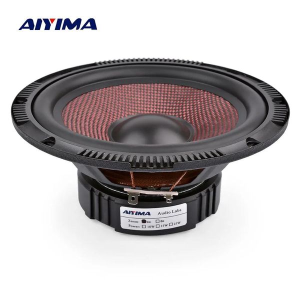 Altavoces AIYIMA 1 Uds. Altavoz Woofer de rango medio de 6,5 pulgadas 4 8 Ohm 60W Siberglass Basin Alto Bass altavoz DIY Altavoz Bluetooth para escritorio