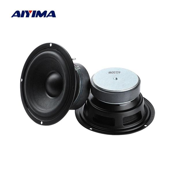 Haut-parleurs AIYIMA 2Pc 4.5 ''haut-parleur de fréquence à gamme complète 4.5 pouces 4 Ohm 30W haut-parleur Audio 25 Core haut-parleur de bassin en laine Home cinéma