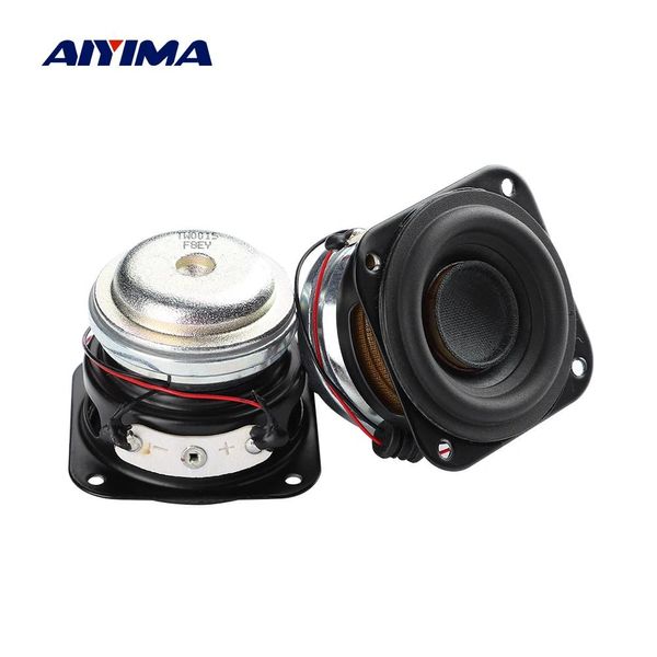 Haut-parleurs AIYIMA 2 pièces 1.5 pouces gamme complète haut-parleur 4 ohms 10W 40mm 16 Core bord en caoutchouc néodyme haut-parleur stéréo Bluetooth bricolage