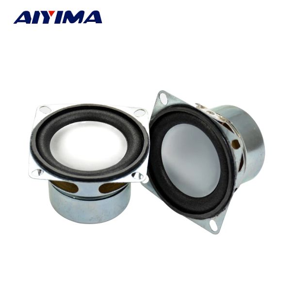 Altavoces aiyima 2pcs altavoces de audio 2 pulgadas 4 ohmios 5W Tweeters cuadros altavoz 52 mm Silver Bottom Bubble Edge Burbu