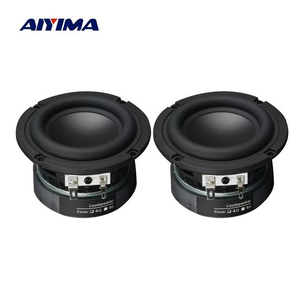 Altavoces AIYIMA altavoz de graves portátil de 3 pulgadas, potencia de 60W, 4/8 Ohm, bobina de voz grande, cañón de acero, sonido de Audio DIY, altavoz de graves para el hogar