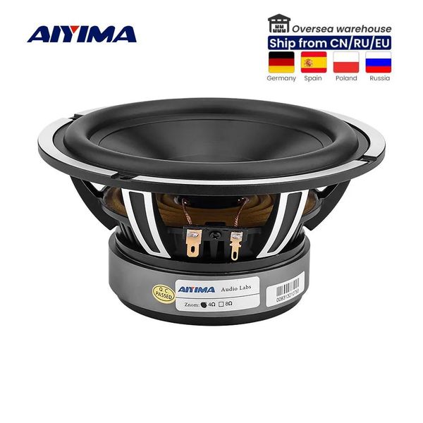 Haut-parleurs AIYIMA 6.5 pouces Woofer Audio voiture musique haut-parleur pilote klaxon 4 Ohm 50W bassin en aluminium basse haut-parleur automatique bricolage système sonore
