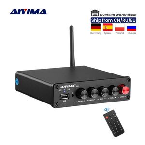 Haut-parleurs AIYIMA B01 Bluetooth 5.0 caisson de basses amplificateur de puissance numérique 50Wx2 + 100W TPA3116 stéréo 2.1 amplificateur de haut-parleur sonore amplificateur Audio USB