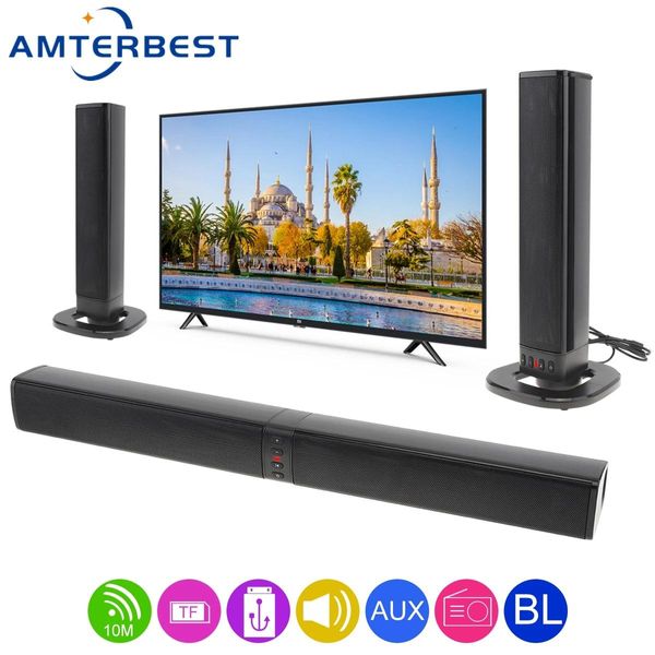 AMTERBEST BS36 Sound Blaster barre de son Portable Bluetooth haut-parleur innovant pliable Split TV haut-parleur Bluetooth Support TF carte
