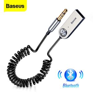 Luidsprekers Baseus Bluetooth-zender Draadloze Bluetooth 5.0-ontvanger Auto AUX 3,5 mm Bluetooth-adapter Audiokabel voor luidsprekerhoofdtelefoon