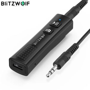 BlitzWolf Récepteur audio USB sans fil V5.0 Récepteur Bluetooth, Mini adaptateur audio stéréo 3,5 mm Jack sans fil pour haut-parleur TV PC